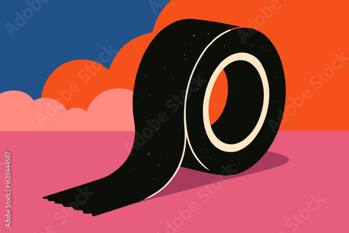Vector tools wrapped with Teflon tape for pipework design, maintenance, and repair purposes