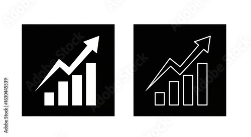 Wallpaper Mural Dynamic growth chart symbolizes financial success and upward trend Torontodigital.ca