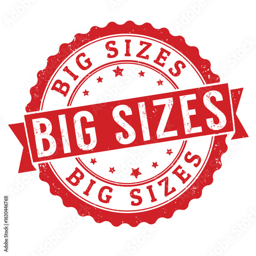 Big sizes grunge rubber stamp