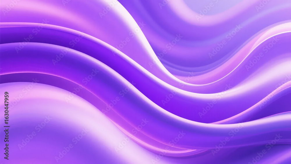 Fototapeta premium Abstract Wavy Purple and Pink Gradient Background