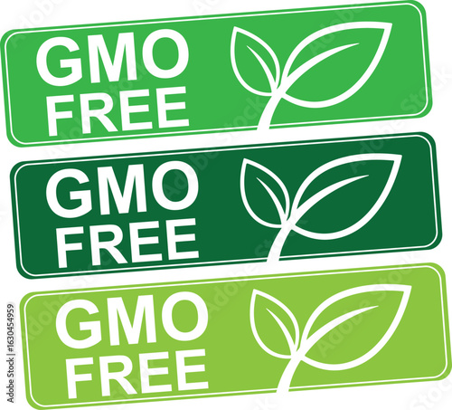 GMO Free Labels for Natural Food and Organic Product Assurance