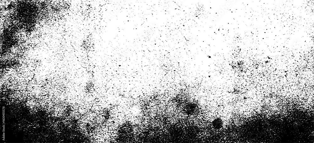 Fototapeta premium Rough black and white texture vector distressed overlay texture grunge background.