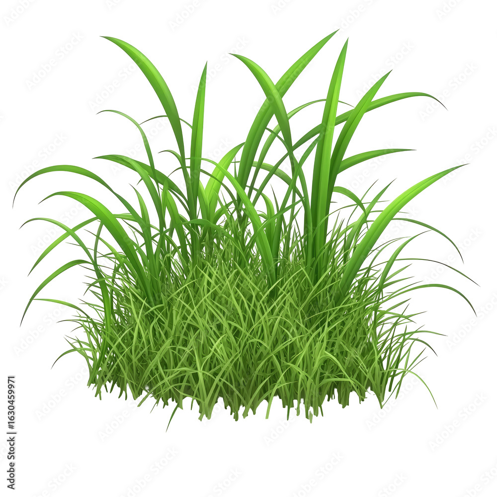 Obraz premium Lush green grass clump