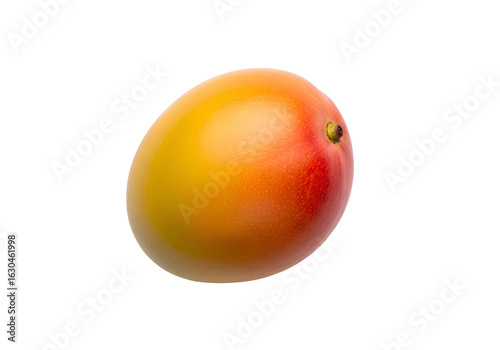 Ripe Mango Fruit with Red and Yellow Skin.