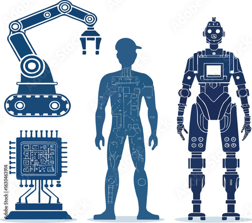 Robotics and Artificial Intelligence Icons