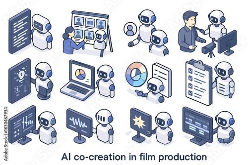 Vector plan setup scriptwriter suggestion icon modulation co animation timeline ai creation