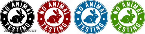 Cruelty free logo no animal testing vegan product symbol