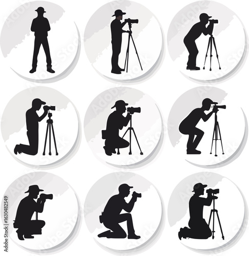 Photographers Icons Set