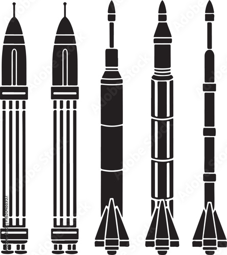 Collection of Space Launch Vehicle Icons