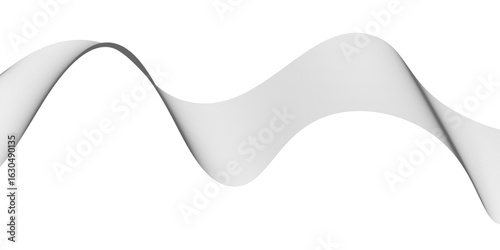 Abstract vector background with black wavy lines, Abstract wavy technology curve lines on transparent background isolated. 