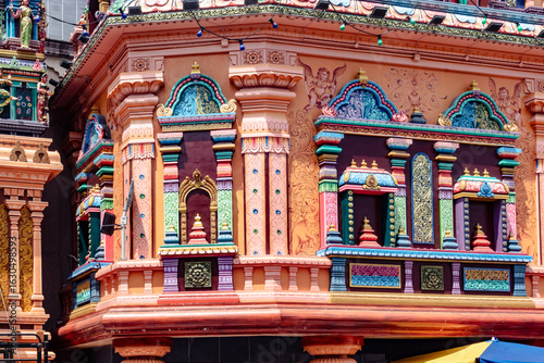 Canvas Print Architecture of the Sri Maha Mariamman Temple, Kuala Lumpur.