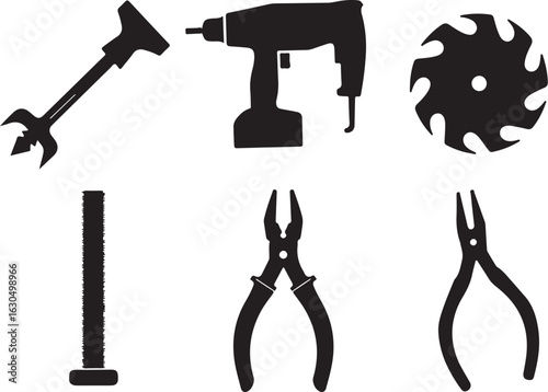 Essential tools for any DIY project or construction job.