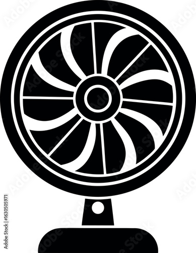 Desk Fan Silhouette