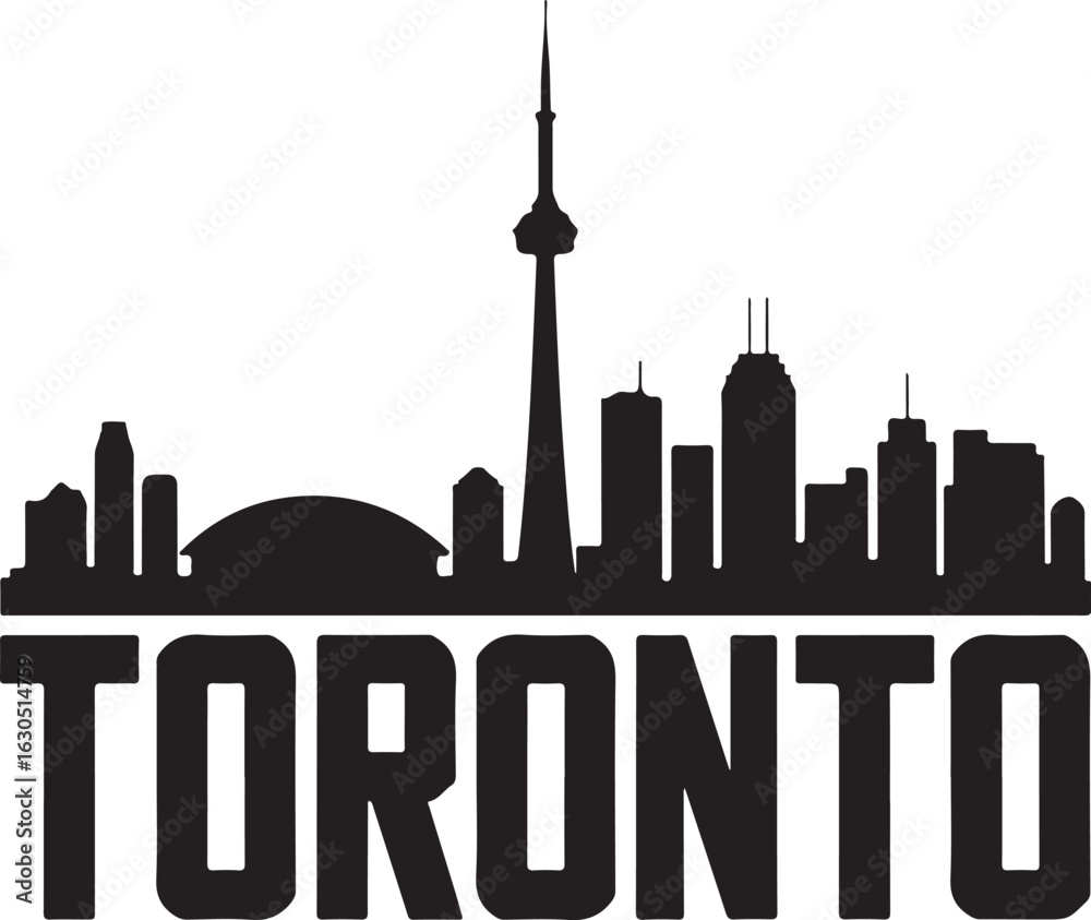 Fototapeta premium Toronto Skyline Silhouette