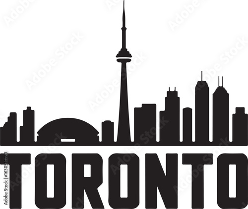 Toronto Skyline Silhouette