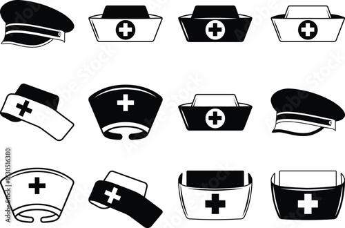 Nurse Hat Eps, Vector Images