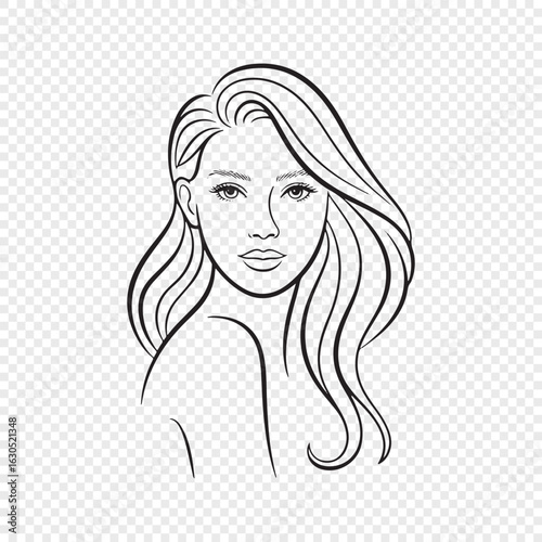girl with long hair