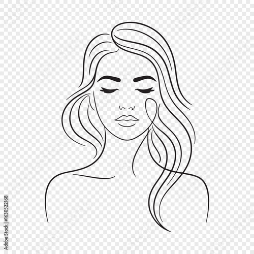 girl with long hair