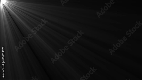 High quality stock footage of sun rays light effects, overlays or flare glow array isolated on black background, overlay light transition, effects sunlight, Sun rays view, white spotlight ,