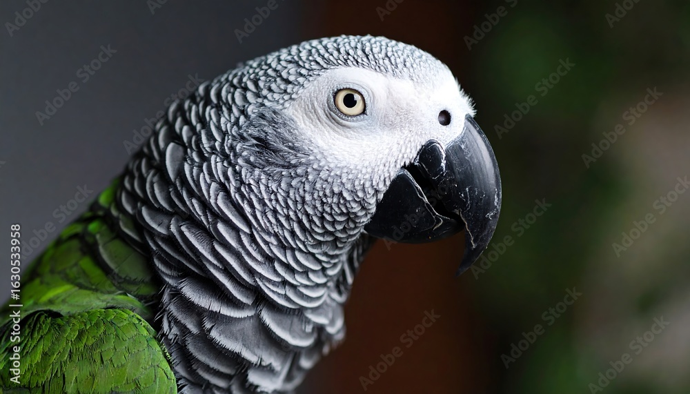 Obraz premium Close-up of a parrot's head