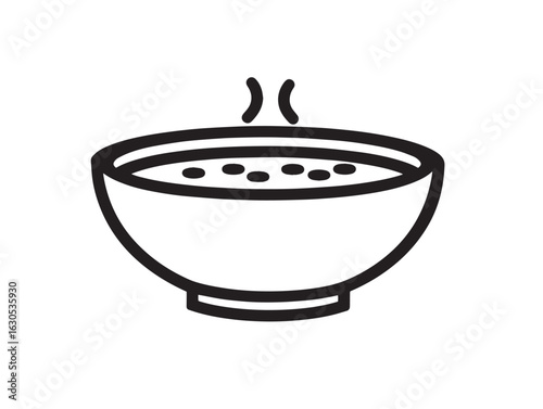 Spiced vegetable pav bhaji vector icon design