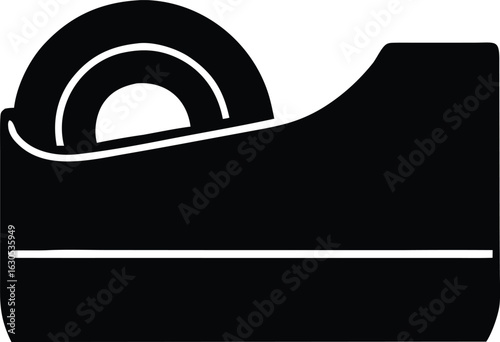 scotch tape dispenser icon on transparent background