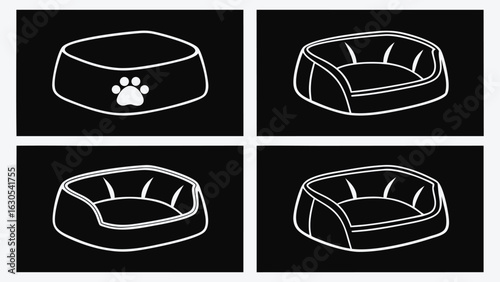 Minimalist pet bowls with paw print dog bowl cat bowl