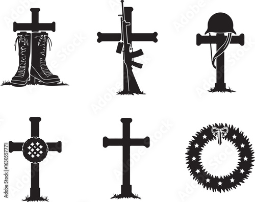 Remembering fallen heroes with touching memorial silhouette art