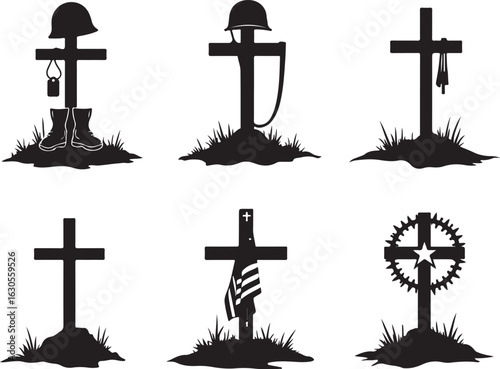 Remembering fallen soldiers at memorial with military tribute
