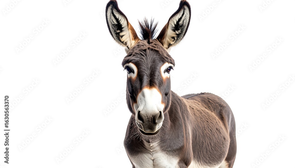 Fototapeta premium Donkey portrait, close-up