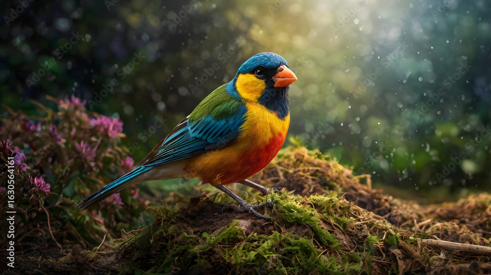 Obraz premium red headed bee eater