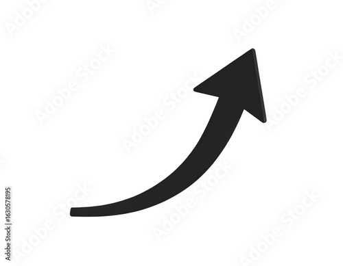 Swipe Up Icon with Arrow, Transparent Background