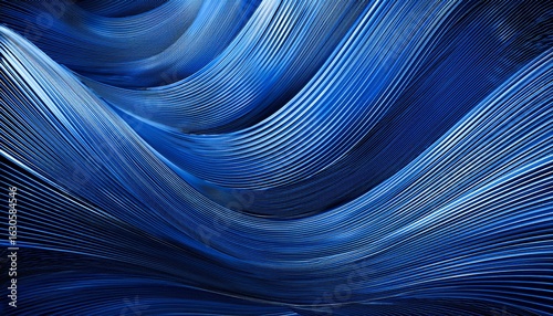 abstract wavy lines an elegant abstract design showcasing a series of undulating lines in a deep shade of blue creating a sense of movement fluidity and depth