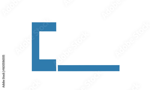 Free Download Abstract blue geometric shape isolated on white background - GFXLoad