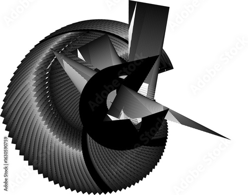 modern op art abstract composition