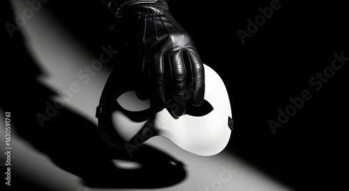 Mysterious Hand Holding Halloween Mask
