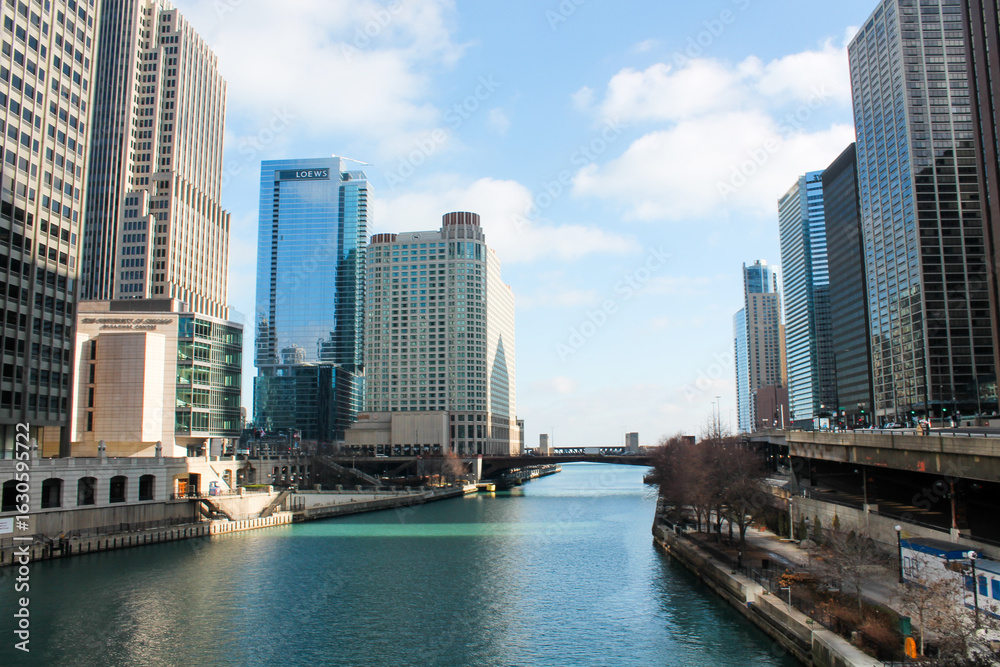 Fototapeta premium bridge on the chicago river