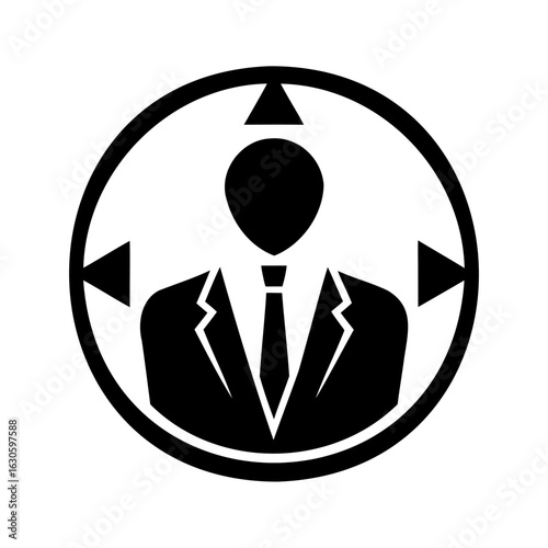 Professional Candidate Profile Document with Silhouette and Detailed Textual Information