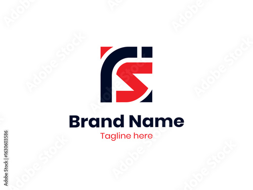 Free Download IS logo design. IS vector logo template is in red and black colors. SI logo, SI letter - GFXLoad