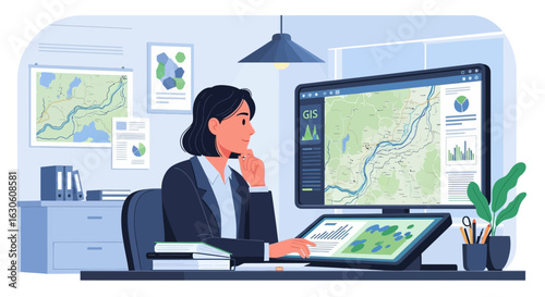 Geographic Analysis With Data Visualization For Business Planning Presentation