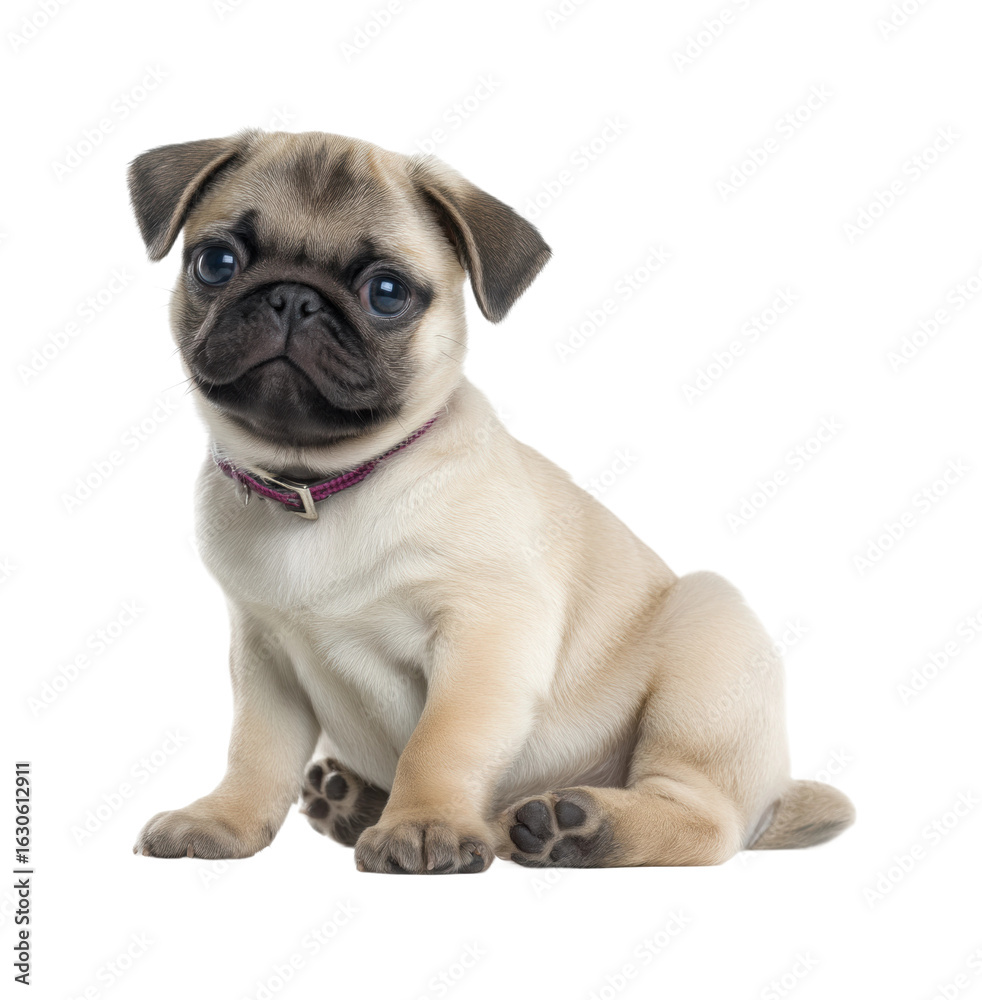 Obraz premium Puppy playtime pet cozy environment isolated on transparent background, png