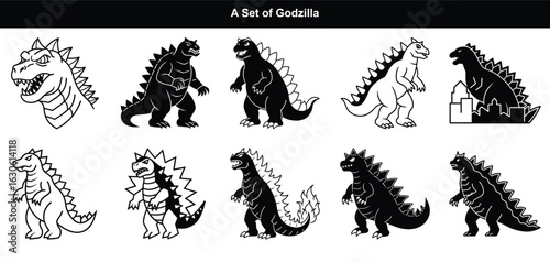 A Collection of Godzilla King of the Monsters Designs