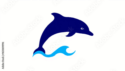 Dolphin Leaping from the Ocean Water


