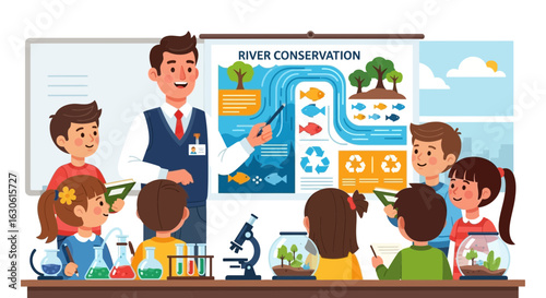 River Conservation Education with Young Learners in a Classroom Setting