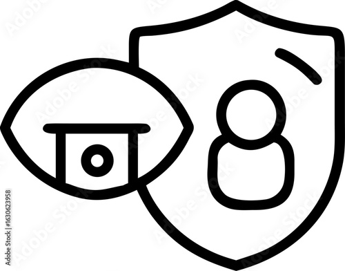 Abstract silhouette of a person with a hidden face symbolizing privacy anonymity and data protection suitable for digital security and confidential information concepts