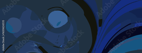 Minimalist Navy Blue Background Ideal for Luxury Product Photography or Fashion Branding. Smooth Navy Blue Abstract Background Design for Web Banners, Covers, or Advertising. Dark Navy Blue Gradient