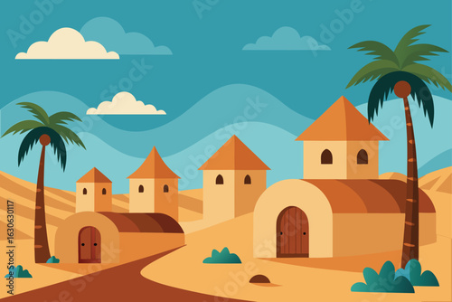 Traditional Village with Dome Houses