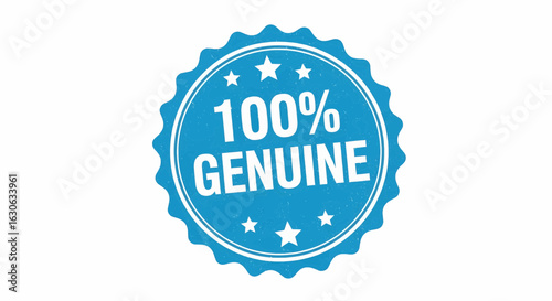 Genuine Product Vector Illustration For Verification And Quality