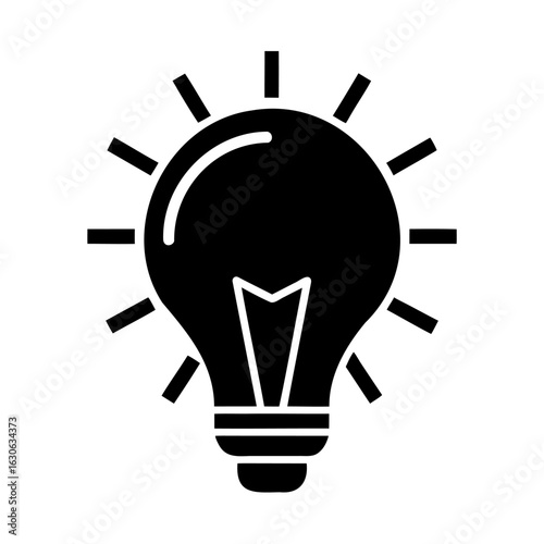 Bright Idea Concept Glowing Light Bulb Symbol Innovation and Creativity