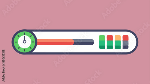 Age Meter Slider A digital age meter slider showing a moving indicator that navigates along a scale from chronological age to biological age with tick marks and numerical labels.